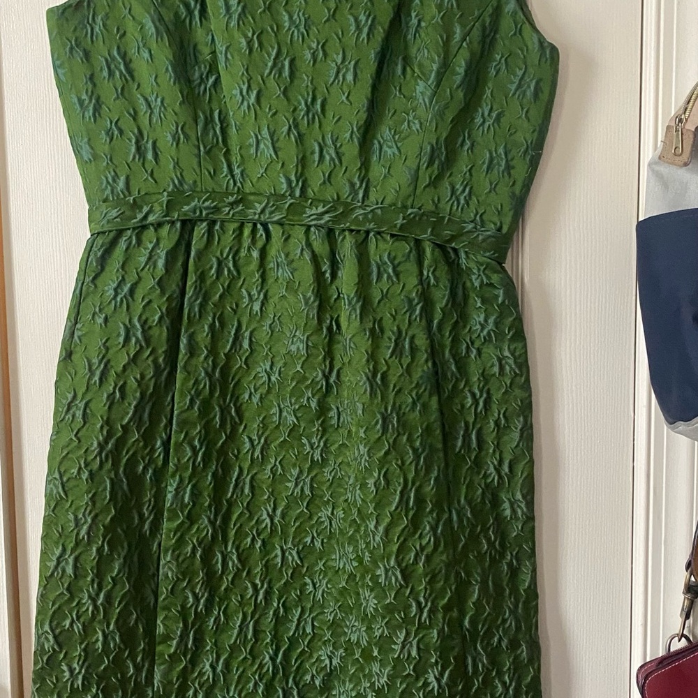 Vintage ‘60s Elegant Green Sleeveless Dress